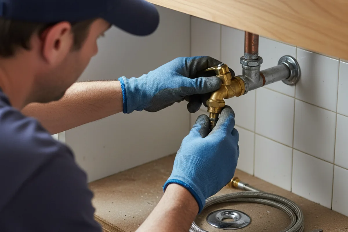 Shutoff valve and fitting work during Repiping in Pine City